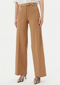 Spodnie eleganckie Silvian Heach beżowe damskie Materiałowe