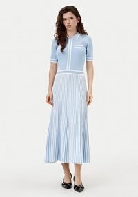 Sukienka dzianinowa KARL LAGERFELD niebieska 