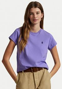 T-shirt Polo Ralph Lauren fioletowy damski 