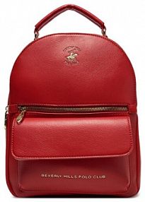 Plecak Beverly Hills Polo Club czerwony damski 