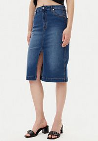 Spódnica jeansowa Silvian Heach granatowa 