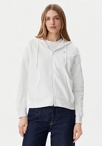 Bluza rozpinana Tommy Jeans biała damska 