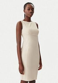 Sukienka koktajlowa Rinascimento beżowa 