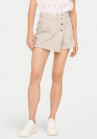 Szorty jeansowe ONLY beżowe Spódnico- Milly 15338617  Regular Fit