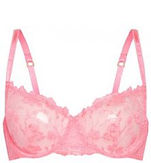 Biustonosz Guess różowy Z fiszbiną