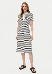 Sukienka dzianinowa Gant biała 