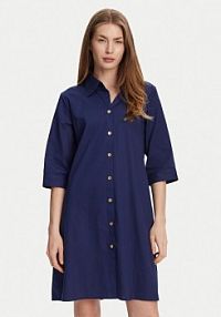 Sukienka Selmark granatowa Koszulowa