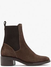 Brązowe sztyblety  z ozdobną gumą bianka Ryłko damskie EAN 3GVE7 M 6TJ