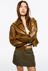 Spódnicospodenki cargo Bershka oliwkowe