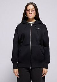 Bluza rozpinana Nike czarna damska W Nsw Phnx Flc Fz Os Hoodie Phoenix