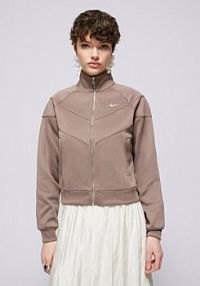 Bluza Nike brązowa damska W Nsw Nk Wr Poly Knit