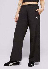 Spodnie dresowe Puma czarne damskie Relaxed Woven Zip-Off Pants Op