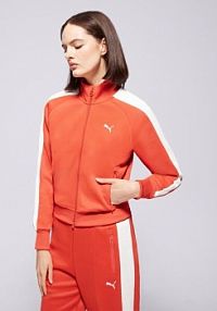 Bluza rozpinana Puma czerwona damska Short Track Jacket