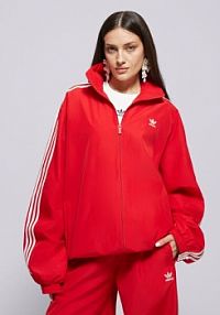 Bluza rozpinana Adidas czerwona damska Oversized