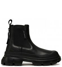 Botki KARL LAGERFELD czarne damskie