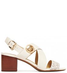 Sandały na obcasie MICHAEL Michael Kors białe