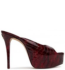 Klapki Naked Wolfe bordowy damskie