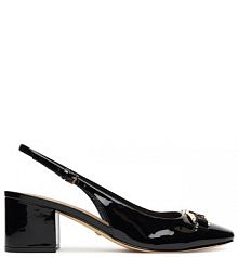 Sandały na obcasie Guess czarne