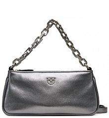 Torebka listonoszka PINKO srebrna