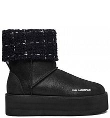 Śniegowce KARL LAGERFELD czarne damskie