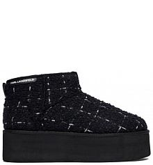 Śniegowce KARL LAGERFELD czarne damskie