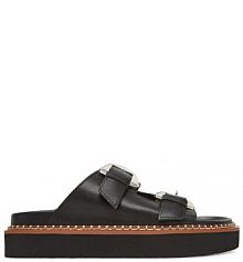 Klapki Coccinelle czarne damskie