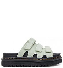 Klapki Dr. Martens zielone damskie