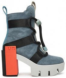 Botki na obcasie United Nude szare