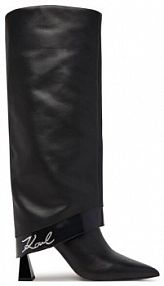 Klapki eleganckie KARL LAGERFELD czarne