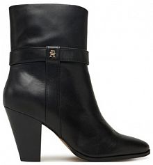 Botki na obcasie Tommy Hilfiger czarne