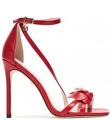Sandały na obcasie Marciano Guess czerwone