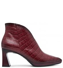 Botki na obcasie Hispanitas bordowy