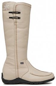 Kozaki Rieker beżowe damskie