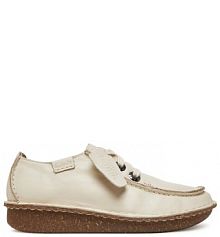 Półbuty Clarks écru damskie