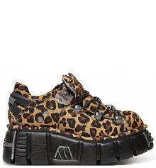 Sneakersy NEW ROCK brązowe damskie