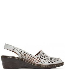 Sandały na obcasie Comfortabel szare