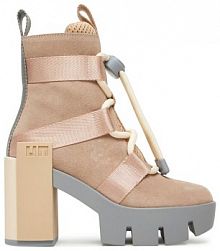 Botki na obcasie United Nude różowe