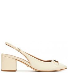 Sandały na obcasie Guess beżowe