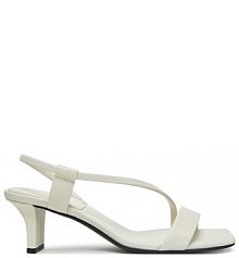Sandały na obcasie Calvin Klein białe
