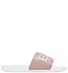 Klapki EA7 Emporio Armani beżowe damskie