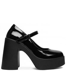 Półbuty na obcasie JENNY czarne