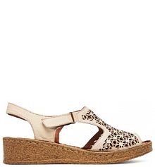 Sandały na obcasie Comfortabel beżowe