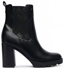 Botki na obcasie Guess czarne
