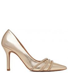 Szpilki Nine West złote