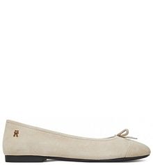 Baleriny Tommy Hilfiger beżowe