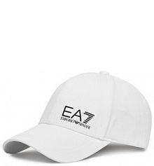 Czapka z daszkiem EA7 Emporio Armani biała damska
