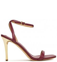 Sandały na obcasie MICHAEL Michael Kors bordowy