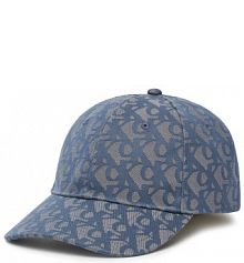 Czapka z daszkiem Calvin Klein niebieska damska