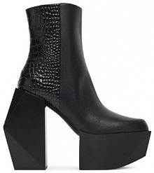 Botki na obcasie United Nude czarne