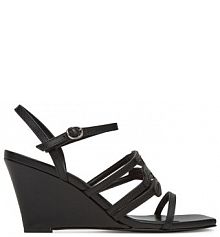 Sandały na obcasie KARL LAGERFELD czarne